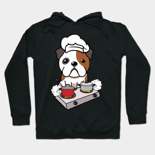 Funny Bulldog is cooking Hoodie